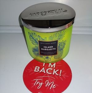 Island Margarita Bath & Body Works 3 Wick candle